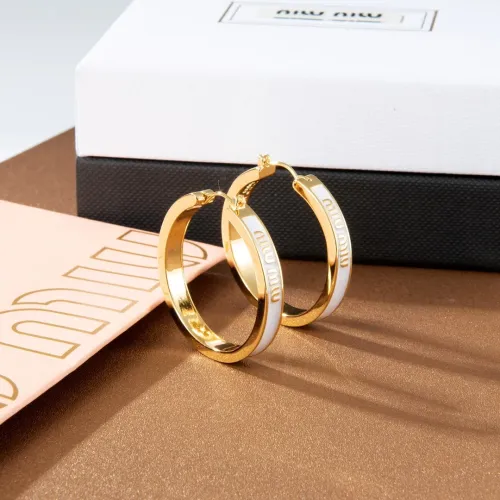 Replica MIU MIU Earrings For Women #1440595 $29.00 USD for Wholesale