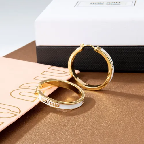 Replica MIU MIU Earrings For Women #1440595 $29.00 USD for Wholesale