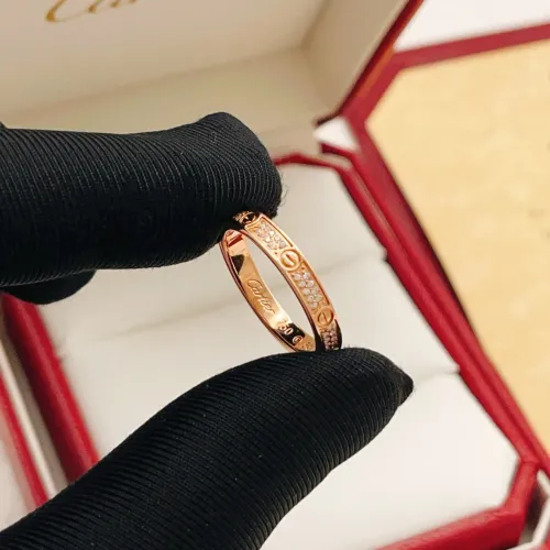 Replica Cartier Rings In Rose Gold For Women #1440609 $34.00 USD for Wholesale