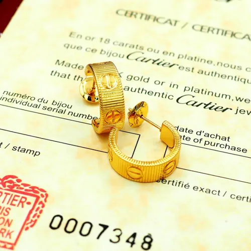 Replica Cartier Earrings For Women #1440626 $25.00 USD for Wholesale
