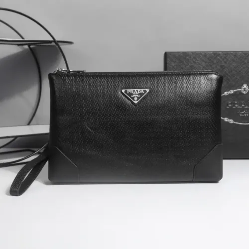Cheap Prada AAA Man Pouches #1440641, $$96.00 USD On Prada AAA Man Wallets