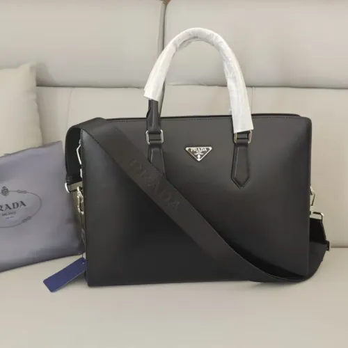 Replica Prada AAA Man Handbags #1440683 $162.00 USD for Wholesale