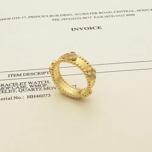 Cheap Van Cleef &amp; Arpels Rings In Gold For Women #1440687, $$25.00 USD On Van Cleef &amp; Arpels Rings