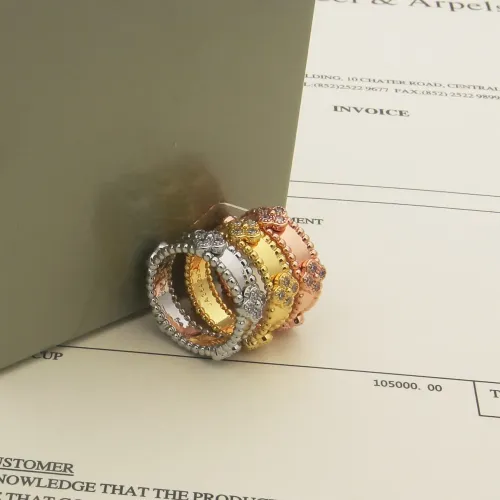 Replica Van Cleef & Arpels Rings In Gold For Women #1440687 $25.00 USD for Wholesale
