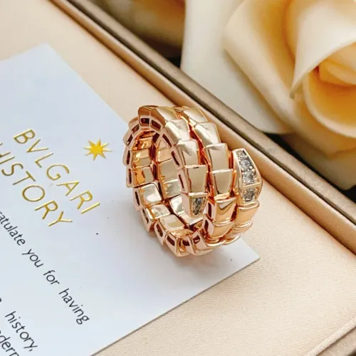 Replica Bvlgari Rings In Rose Gold #1440782 $32.00 USD for Wholesale