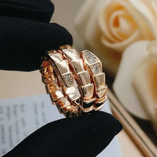 Replica Bvlgari Rings In Rose Gold #1440782 $32.00 USD for Wholesale
