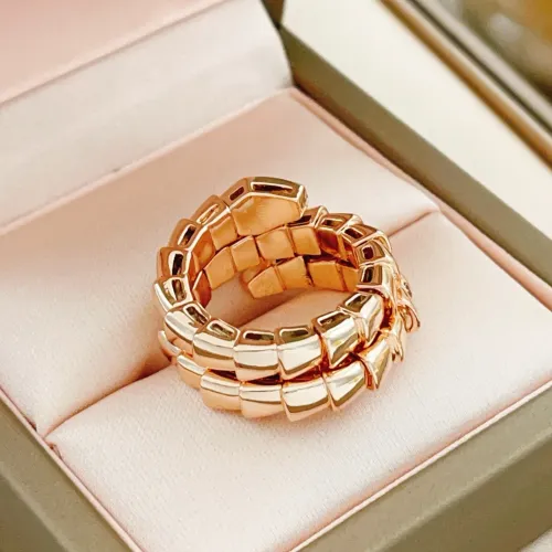 Replica Bvlgari Rings In Rose Gold #1440782 $32.00 USD for Wholesale