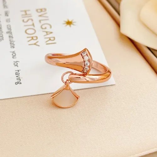 Cheap Bvlgari Rings In Rose Gold For Women #1440784, $$34.00 USD On Bvlgari Rings
