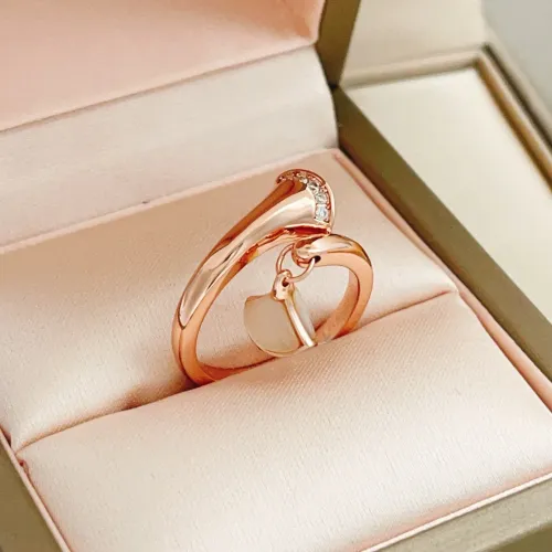 Replica Bvlgari Rings In Rose Gold For Women #1440784 $34.00 USD for Wholesale