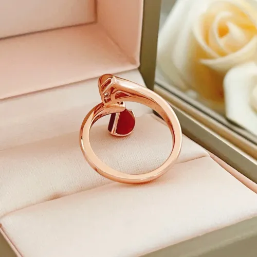 Replica Bvlgari Rings In Rose Gold For Women #1440785 $34.00 USD for Wholesale