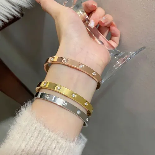 Replica Cartier bracelets In Rose Gold #1440979 $36.00 USD for Wholesale