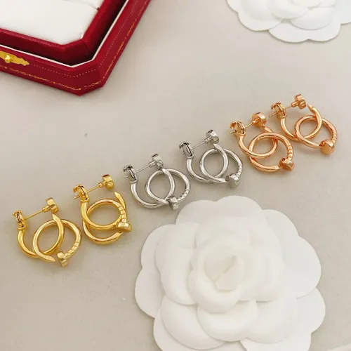 Replica Cartier Earrings For Women #1441053 $34.00 USD for Wholesale
