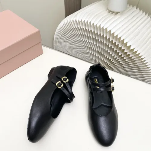 Replica MIU MIU Flat Shoes For Women #1441284 $102.00 USD for Wholesale