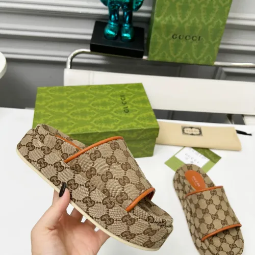 Replica Gucci Slippers For Women #1441436 $80.00 USD for Wholesale