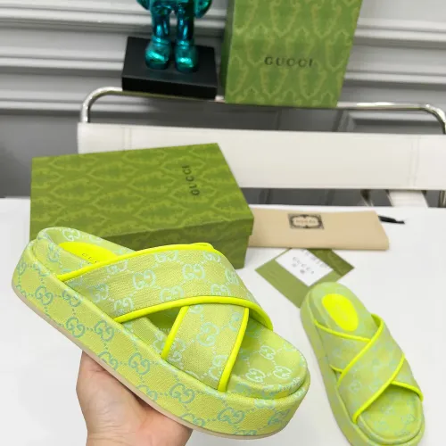 Replica Gucci Slippers For Women #1441438 $80.00 USD for Wholesale