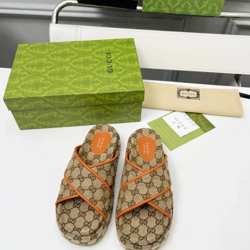 Replica Gucci Slippers For Women #1441439 $80.00 USD for Wholesale