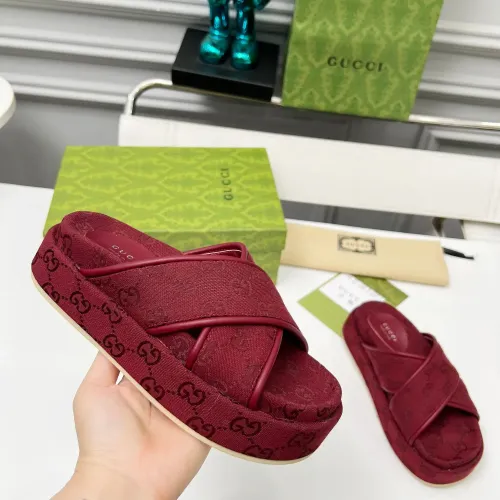 Replica Gucci Slippers For Women #1441440 $80.00 USD for Wholesale