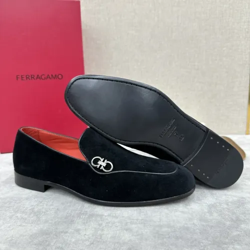 Replica Salvatore Ferragamo Leather Shoes For Men #1441442 $170.00 USD for Wholesale