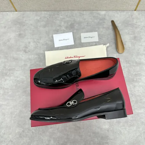 Replica Salvatore Ferragamo Leather Shoes For Men #1441444 $170.00 USD for Wholesale