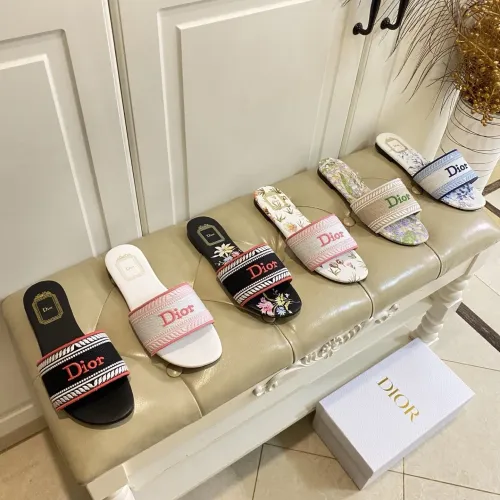 Replica Christian Dior Slippers For Women #1441493 $96.00 USD for Wholesale