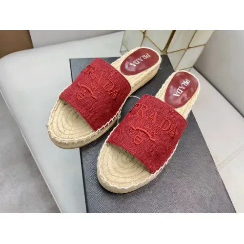 Replica Prada Slippers For Women #1441553 $80.00 USD for Wholesale