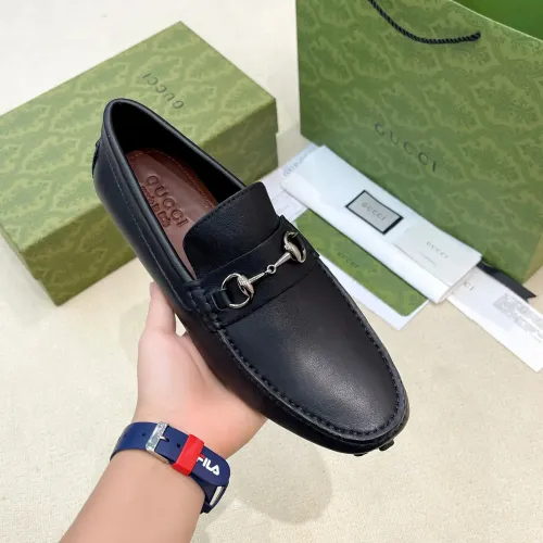 Replica Gucci Oxfords Shoes For Men #1441782 $108.00 USD for Wholesale