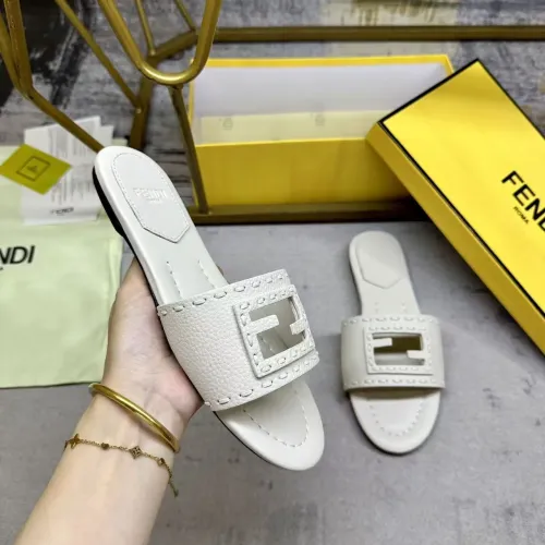 Replica Fendi Slippers For Women #1441810 $85.00 USD for Wholesale