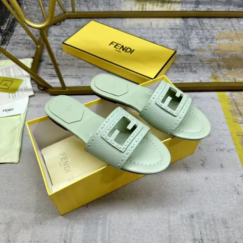 Replica Fendi Slippers For Women #1441811 $85.00 USD for Wholesale
