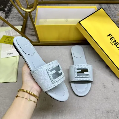 Replica Fendi Slippers For Women #1441812 $85.00 USD for Wholesale