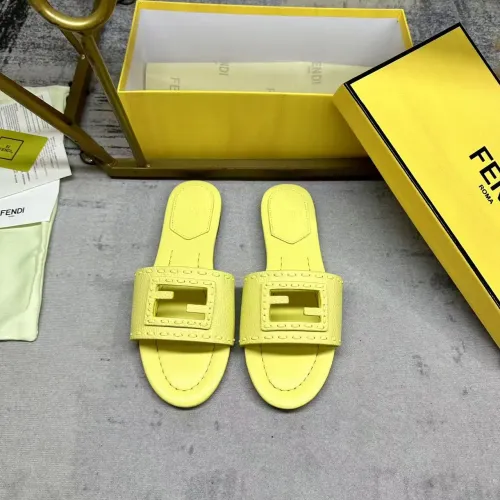 Replica Fendi Slippers For Women #1441813 $85.00 USD for Wholesale