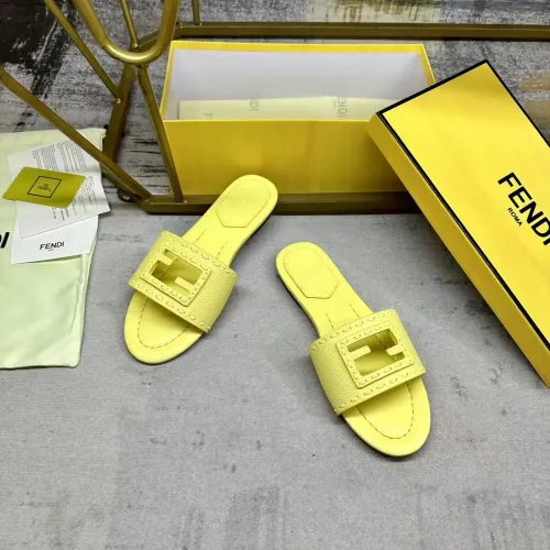 Replica Fendi Slippers For Women #1441813 $85.00 USD for Wholesale
