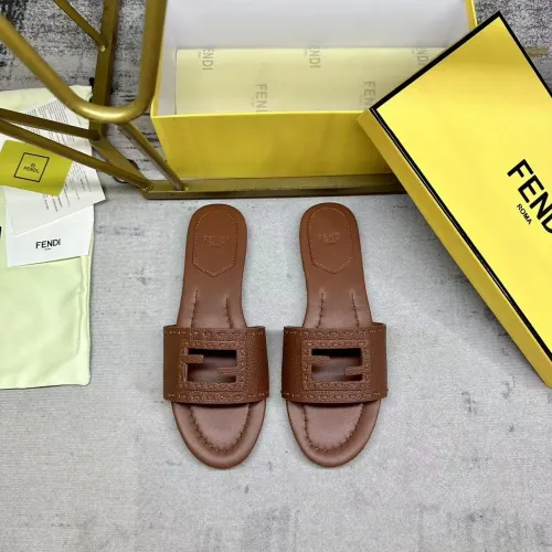 Replica Fendi Slippers For Women #1441815 $85.00 USD for Wholesale
