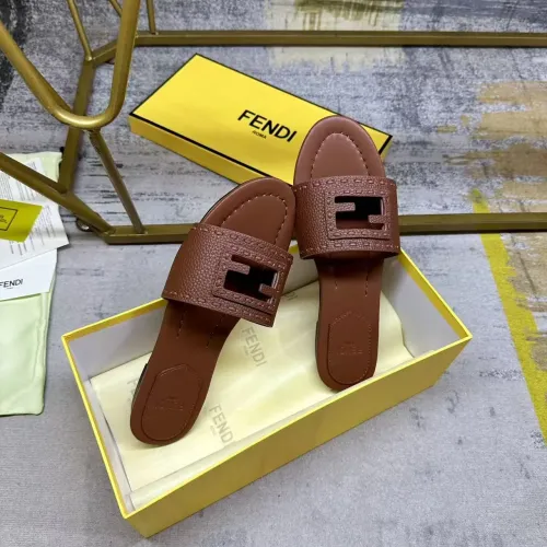 Replica Fendi Slippers For Women #1441815 $85.00 USD for Wholesale