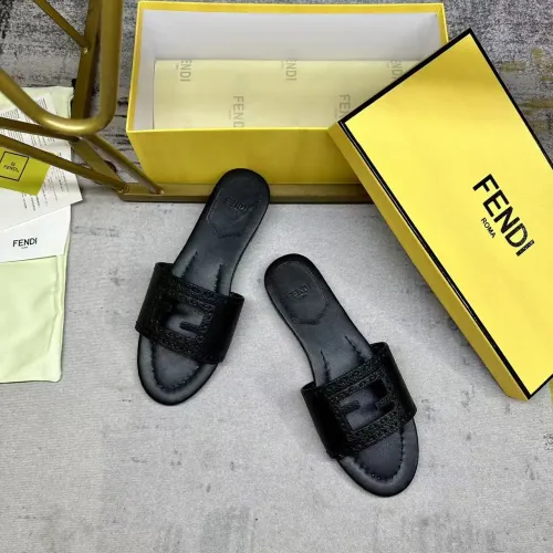 Replica Fendi Slippers For Women #1441816 $85.00 USD for Wholesale
