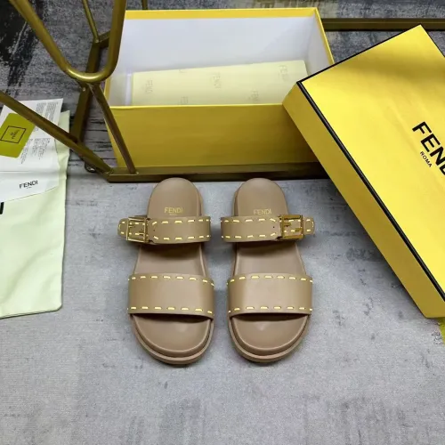 Replica Fendi Slippers For Women #1441817 $85.00 USD for Wholesale