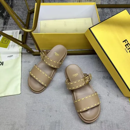Replica Fendi Slippers For Women #1441817 $85.00 USD for Wholesale