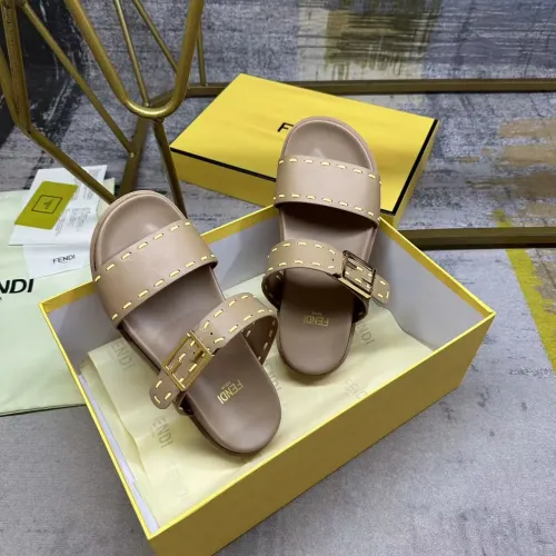 Replica Fendi Slippers For Women #1441817 $85.00 USD for Wholesale