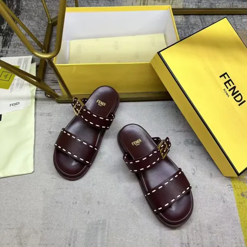 Replica Fendi Slippers For Women #1441818 $85.00 USD for Wholesale