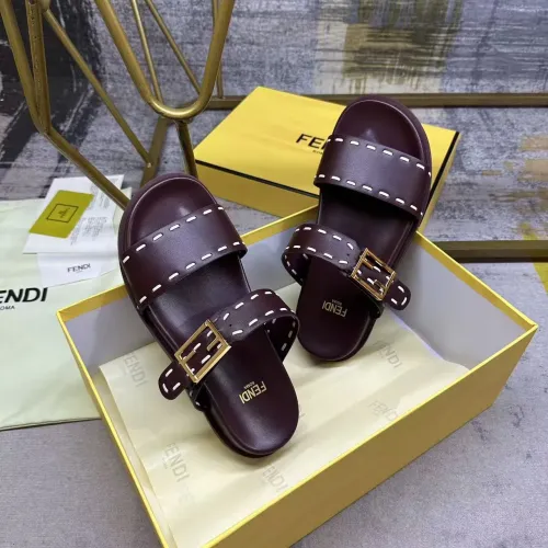 Replica Fendi Slippers For Women #1441818 $85.00 USD for Wholesale