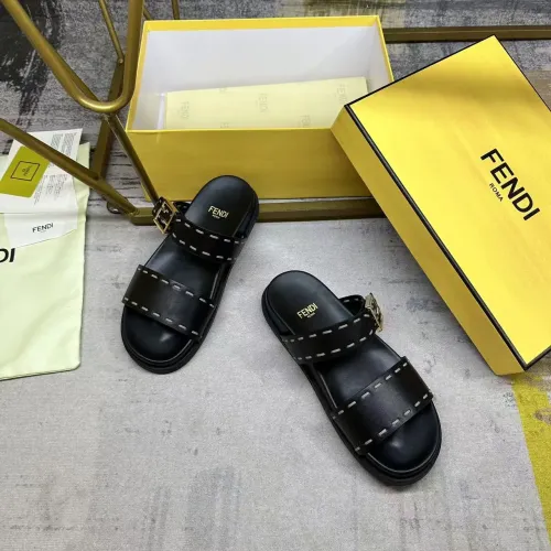 Replica Fendi Slippers For Women #1441819 $85.00 USD for Wholesale