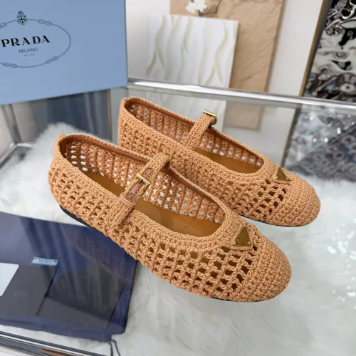 Replica Prada Flat Shoes For Women #1441822 $122.00 USD for Wholesale