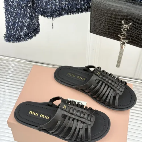 Replica MIU MIU Slippers For Women #1441846 $102.00 USD for Wholesale