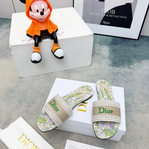 Replica Christian Dior Slippers For Women #1441849 $76.00 USD for Wholesale