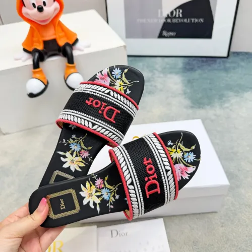 Replica Christian Dior Slippers For Women #1441851 $76.00 USD for Wholesale