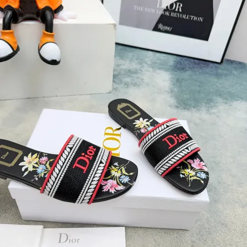 Replica Christian Dior Slippers For Women #1441851 $76.00 USD for Wholesale