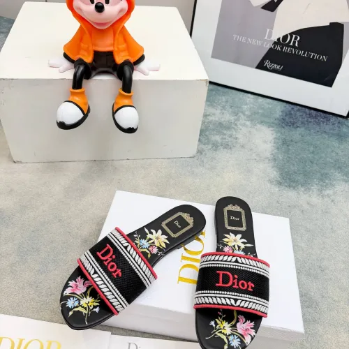 Replica Christian Dior Slippers For Women #1441851 $76.00 USD for Wholesale