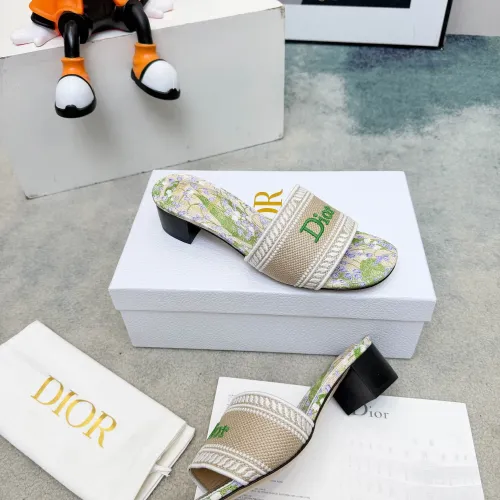 Replica Christian Dior Slippers For Women #1441852 $82.00 USD for Wholesale
