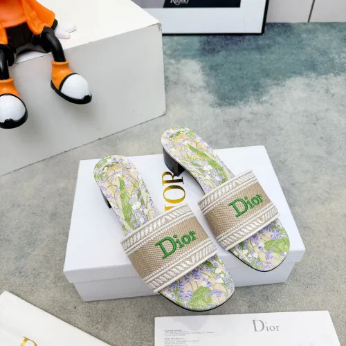 Replica Christian Dior Slippers For Women #1441852 $82.00 USD for Wholesale
