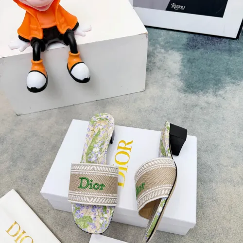 Replica Christian Dior Slippers For Women #1441852 $82.00 USD for Wholesale