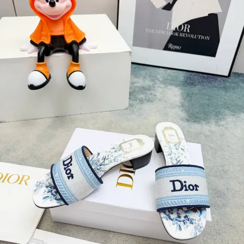 Replica Christian Dior Slippers For Women #1441853 $82.00 USD for Wholesale
